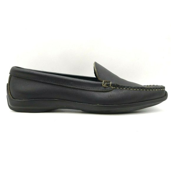 Foot Joy FJ Black Leather Dress Casual Slip On Driving Loafers Shoes Men\'s 9.5 D